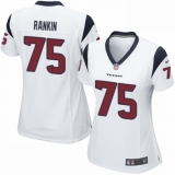 Women's Nike Houston Texans #75 Martinas Rankin Game White NFL Jersey