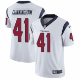 Youth Nike Houston Texans #41 Zach Cunningham Elite White NFL Jersey