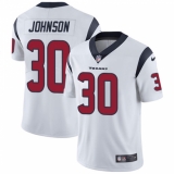 Men's Nike Houston Texans #30 Kevin Johnson Limited White Vapor Untouchable NFL Jersey