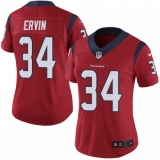 Women's Nike Houston Texans #34 Tyler Ervin Elite Red Alternate NFL Jersey