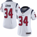 Women's Nike Houston Texans #34 Tyler Ervin Elite White NFL Jersey