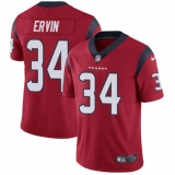 Youth Nike Houston Texans #34 Tyler Ervin Limited Red Alternate Vapor Untouchable NFL Jersey