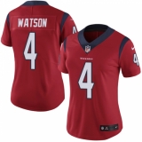 Women's Nike Houston Texans #4 Deshaun Watson Limited Red Alternate Vapor Untouchable NFL Jersey
