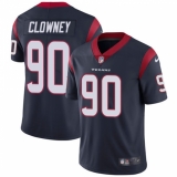 Men's Nike Houston Texans #90 Jadeveon Clowney Limited Navy Blue Team Color Vapor Untouchable NFL Jersey