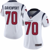 Women's Nike Houston Texans #70 Julien Davenport Elite White NFL Jersey