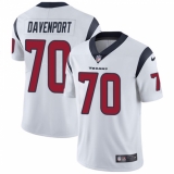 Youth Nike Houston Texans #70 Julien Davenport Elite White NFL Jersey