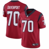 Youth Nike Houston Texans #70 Julien Davenport Elite Red Alternate NFL Jersey
