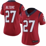 Women's Nike Houston Texans #27 Jose Altuve Limited Red Alternate Vapor Untouchable NFL Jersey