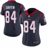 Women's Nike Houston Texans #84 Ryan Griffin Elite Navy Blue Team Color NFL Jersey