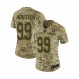 Women's Indianapolis Colts #99 Justin Houston Limited Camo 2018 Salute to Service Football Jersey