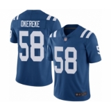 Men's Indianapolis Colts #58 Bobby Okereke Royal Blue Team Color Vapor Untouchable Limited Player Football Jersey
