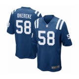 Men's Indianapolis Colts #58 Bobby Okereke Game Royal Blue Team Color Football Jersey