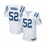 Men's Indianapolis Colts #52 Ben Banogu Elite White Football Jersey
