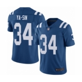 Men's Indianapolis Colts #34 Rock Ya-Sin Royal Blue Team Color Vapor Untouchable Limited Player Football Jersey