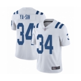 Men's Indianapolis Colts #34 Rock Ya-Sin White Vapor Untouchable Limited Player Football Jersey