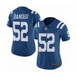 Women's Indianapolis Colts #52 Ben Banogu Limited Royal Blue Rush Vapor Untouchable Football Jersey