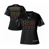 Women's Indianapolis Colts #58 Bobby Okereke Game Black Fashion Football Jersey