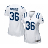 Women's Indianapolis Colts #36 Derrick Kindred Game White Football Jersey