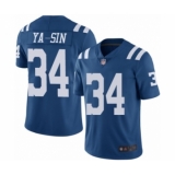 Youth Indianapolis Colts #34 Rock Ya-Sin Limited Royal Blue Rush Vapor Untouchable Football Jersey