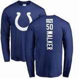 NFL Nike Indianapolis Colts #50 Anthony Walker Royal Blue Backer Long Sleeve T-Shirt