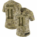 Women's Nike Indianapolis Colts #11 Ryan Grant Limited Camo 2018 Salute to Service NFL Jersey