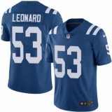 Youth Nike Indianapolis Colts #53 Darius Leonard Royal Blue Team Color Vapor Untouchable Elite Player NFL Jersey