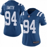 Women's Nike Indianapolis Colts #94 Tyquan Lewis Limited Royal Blue Rush Vapor Untouchable NFL Jersey