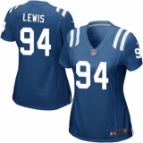 Women's Nike Indianapolis Colts #94 Tyquan Lewis Game Royal Blue Team Color NFL Jersey
