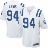 Men's Nike Indianapolis Colts #94 Tyquan Lewis Game White NFL Jersey