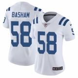 Women's Nike Indianapolis Colts #58 Tarell Basham Elite White NFL Jersey