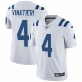 Youth Nike Indianapolis Colts #4 Adam Vinatieri Elite White NFL Jersey