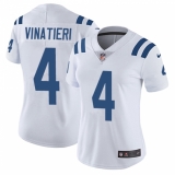 Women's Nike Indianapolis Colts #4 Adam Vinatieri Elite White NFL Jersey