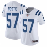 Women's Nike Indianapolis Colts #57 Jon Bostic Elite White NFL Jersey