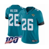 Youth Jacksonville Jaguars #26 Jarrod Wilson Teal Green Alternate Vapor Untouchable Limited Player 100th Season Football Jersey