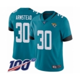 Men's Jacksonville Jaguars #30 Ryquell Armstead Teal Green Alternate Vapor Untouchable Limited Player 100th Season Football Jersey