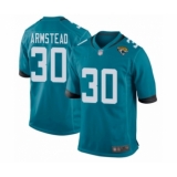 Men's Jacksonville Jaguars #30 Ryquell Armstead Game Teal Green Alternate Football Jersey