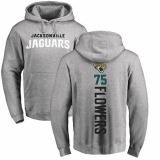NFL Nike Jacksonville Jaguars #75 Ereck Flowers Ash Backer Pullover Hoodie