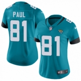 Women's Nike Jacksonville Jaguars #81 Niles Paul Black Alternate Vapor Untouchable Limited Player NFL Jersey
