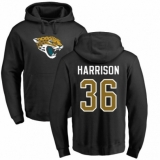 NFL Nike Jacksonville Jaguars #36 Ronnie Harrison Black Name & Number Logo Pullover Hoodie