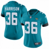 Women's Nike Jacksonville Jaguars #36 Ronnie Harrison Black Alternate Vapor Untouchable Elite Player NFL Jersey