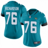 Women's Nike Jacksonville Jaguars #76 Will Richardson Black Alternate Vapor Untouchable Elite Player NFL Jersey