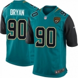 Men's Nike Jacksonville Jaguars #90 Taven Bryan Game Teal Green Team Color NFL Jersey