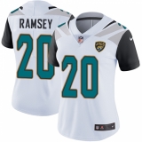 Women's Nike Jacksonville Jaguars #20 Jalen Ramsey Elite White NFL Jersey