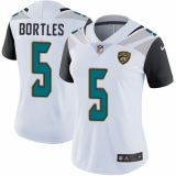 Women's Nike Jacksonville Jaguars #5 Blake Bortles Elite White NFL Jersey