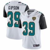 Men's Nike Jacksonville Jaguars #39 Tashaun Gipson White Vapor Untouchable Elite Player NFL Jersey