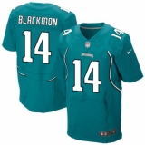 Men's Nike Jacksonville Jaguars #14 Justin Blackmon Teal Green Team Color Vapor Untouchable Elite Player NFL Jersey