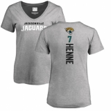 NFL Women's Nike Jacksonville Jaguars #7 Chad Henne Ash Backer T-Shirt