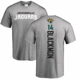 NFL Nike Jacksonville Jaguars #14 Justin Blackmon Ash Backer T-Shirt