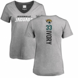 NFL Women's Nike Jacksonville Jaguars #33 Chris Ivory Ash Backer T-Shirt