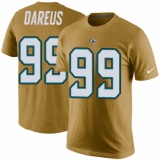 NFL Men's Nike Jacksonville Jaguars #99 Marcell Dareus Gold Rush Pride Name & Number T-Shirt